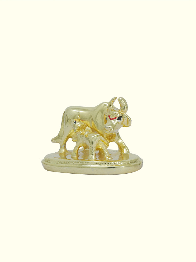 2" Wide Go Matha with Calf for Car Dashboard and Home Decor (Gold Colour)