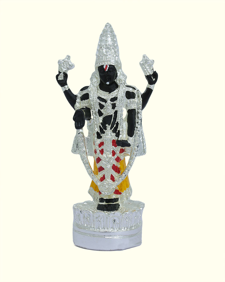 4.75" Tirumala Balaji with (Silver with Black Colour)