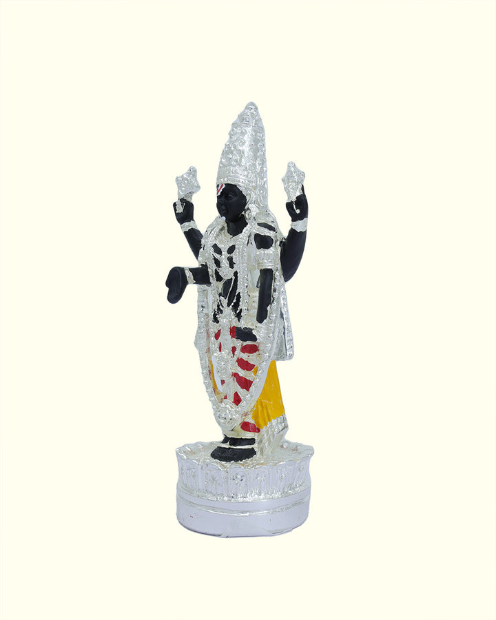 4.75" Tirumala Balaji with (Silver with Black Colour)