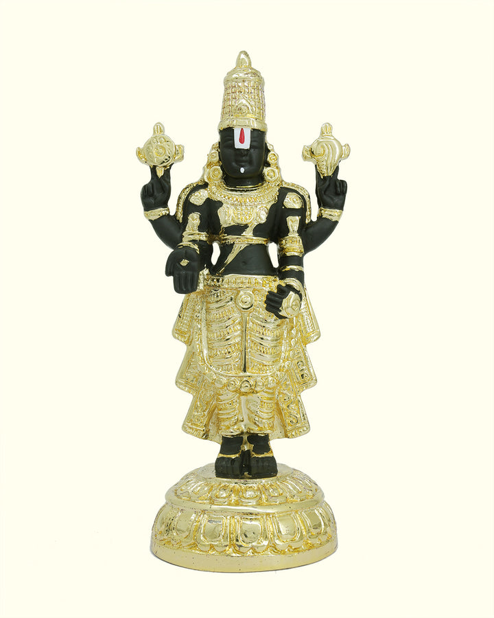 8" Tirumala Balaji (Gold and Black Colour)