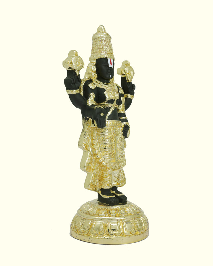 8" Tirumala Balaji (Gold and Black Colour)