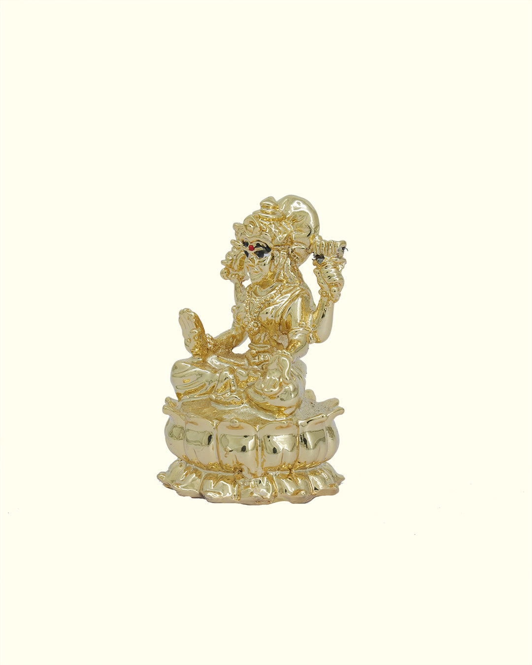 2" Lakshmi Sitting on Lotus (Gold Colour)