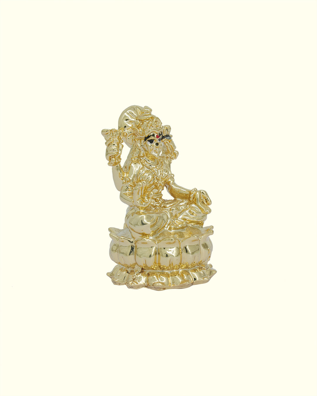 2" Lakshmi Sitting on Lotus (Gold Colour)