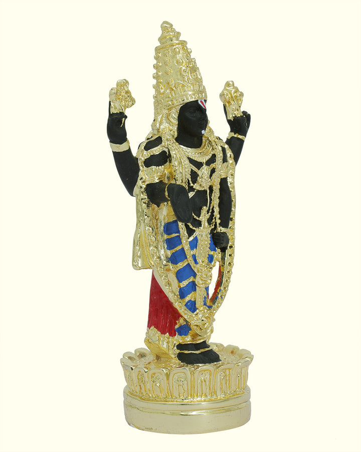 5" Tirumala Balaji (Gold with Black Colour)