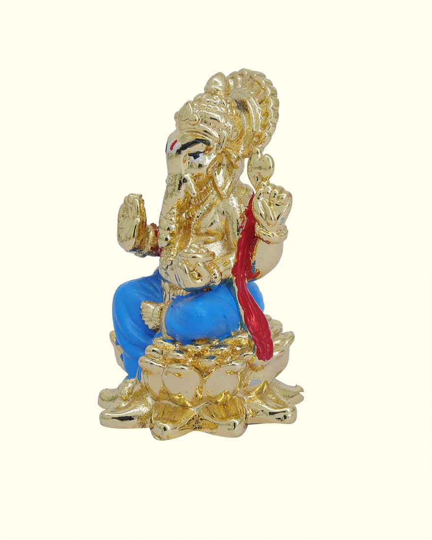 2.5" Ganapathy Sitting on Lotus