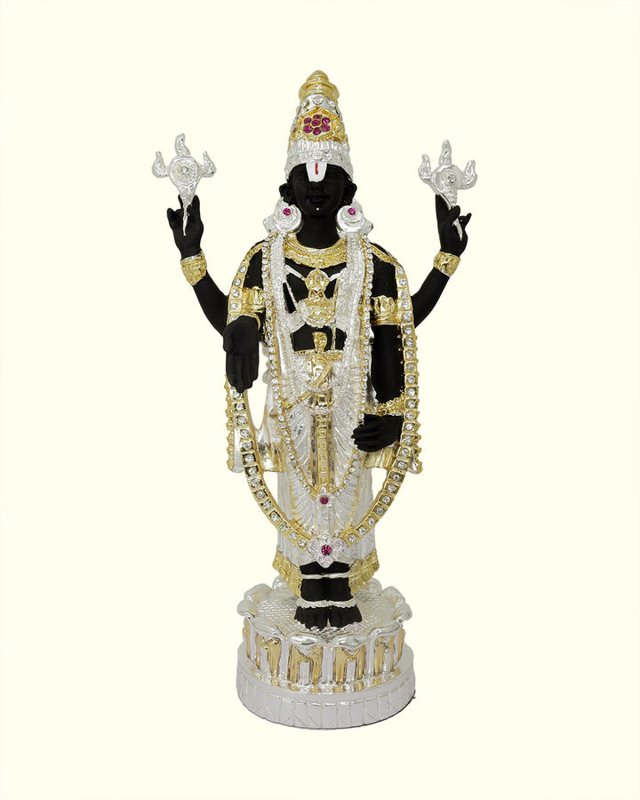 13" Tirumala Balaji (Combination of Gold, Silver and Black Colour)