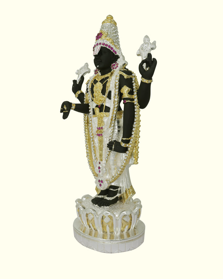 17" Tirumala Balaji (Combination of Gold, Silver and Black Colour)