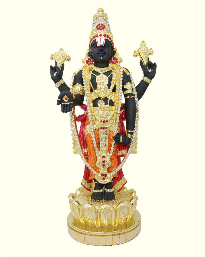 17" Tirumala Balaji (Gold with Black Colour)