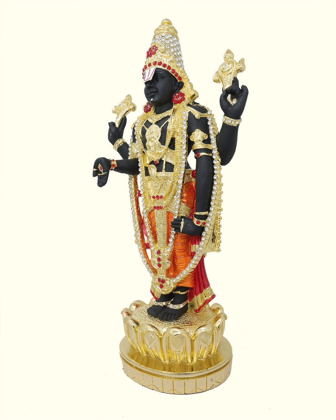 17" Tirumala Balaji (Gold with Black Colour)