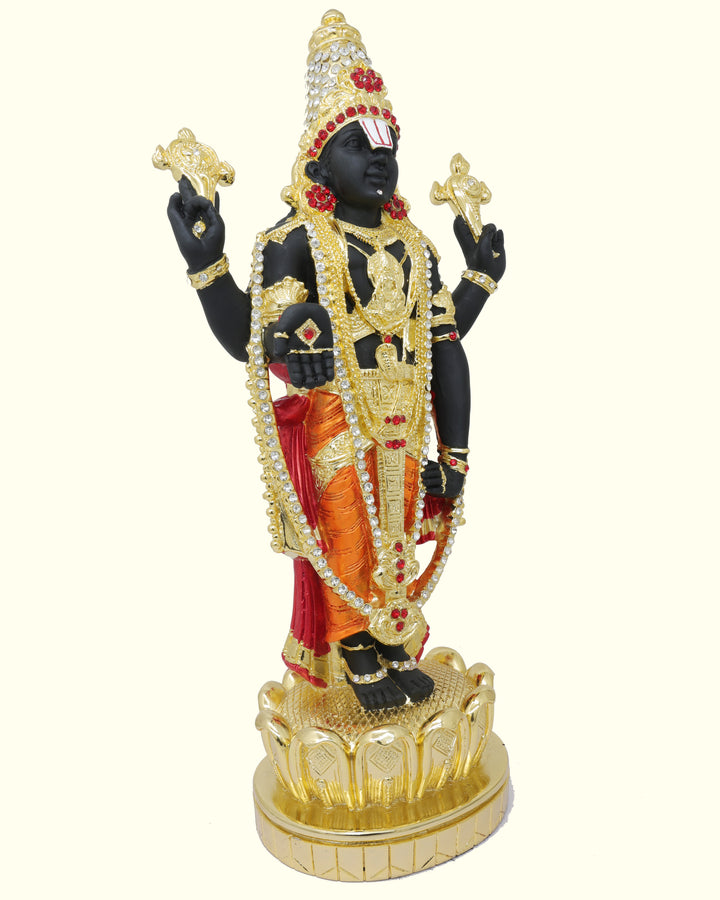 17" Tirumala Balaji (Gold with Black Colour)