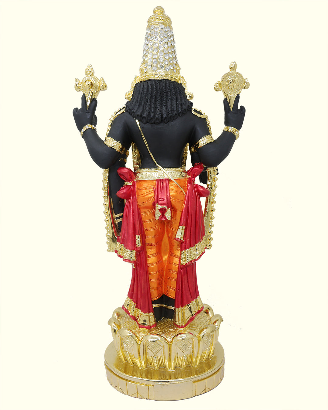 17" Tirumala Balaji (Gold with Black Colour)