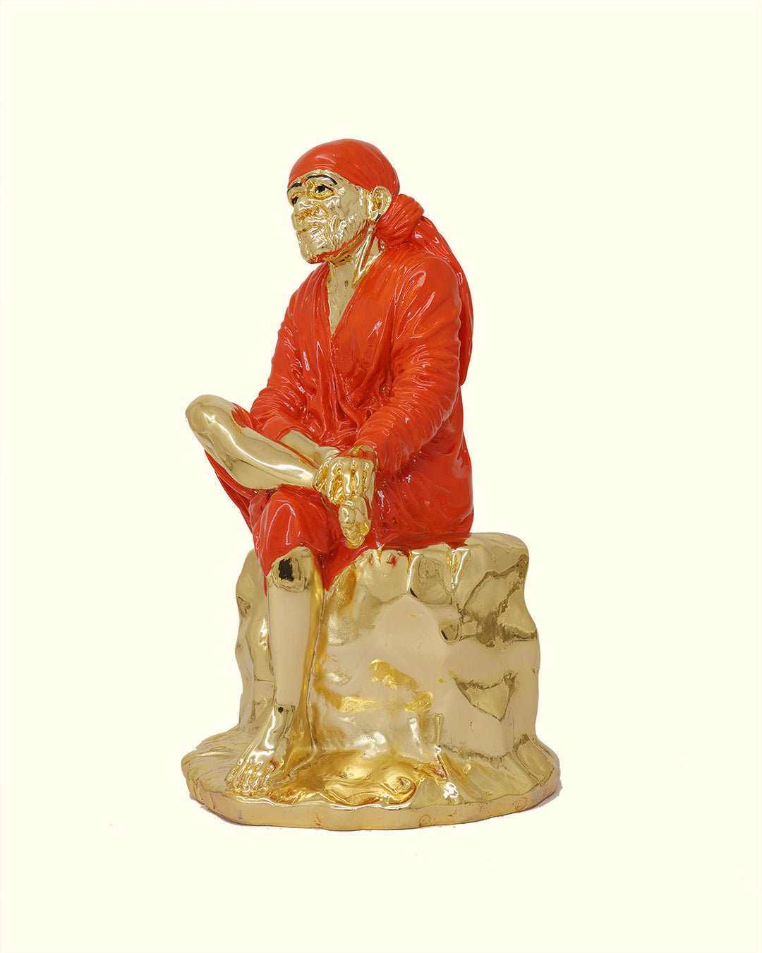 9.5" Saibaba in Sitting Position (Gold Colour)