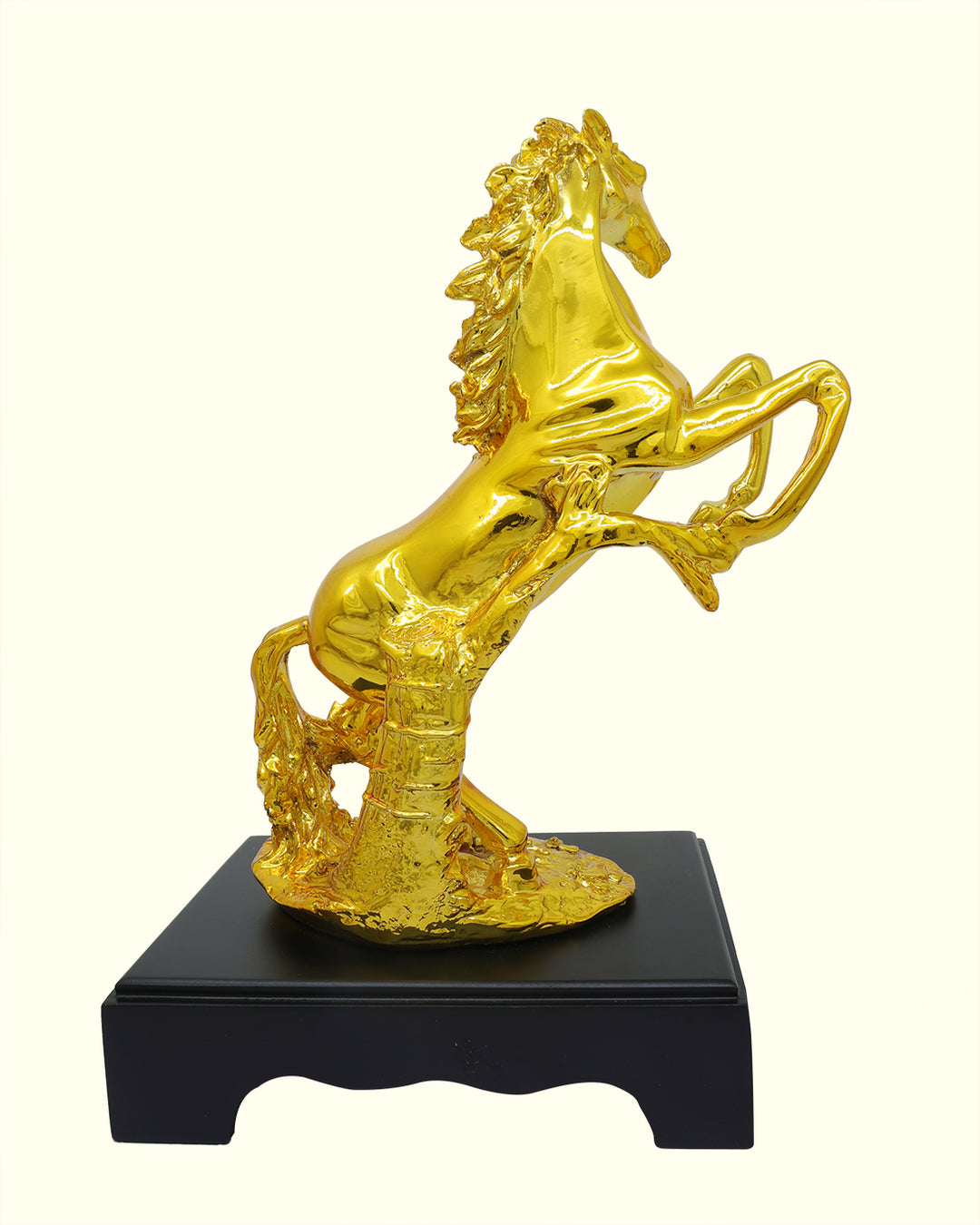 12" Galloping Horse Statue (Gold Colour)