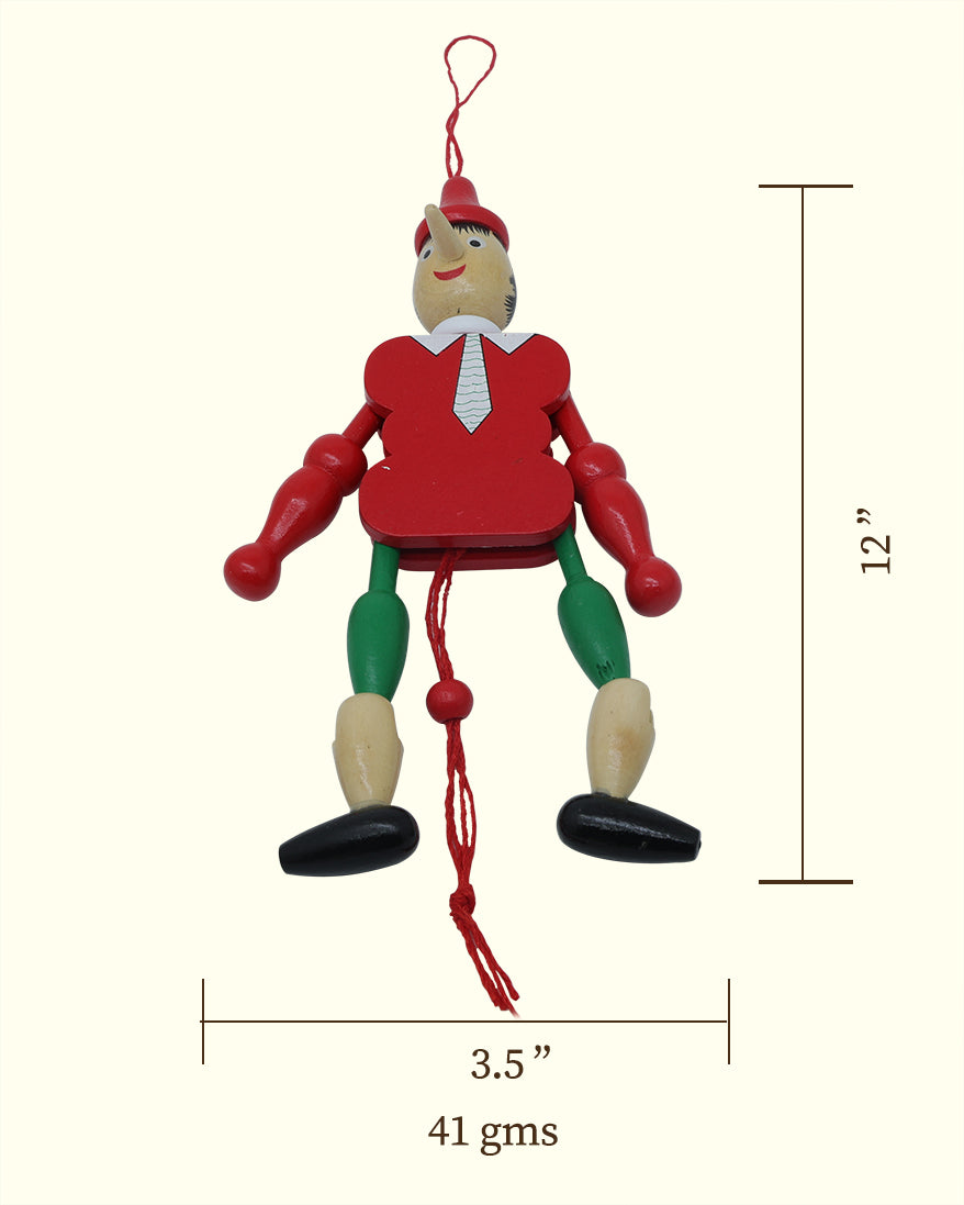 12" Wooden Joker (Hanging, Pulling and Balancing Toy)