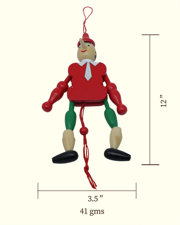 12" Wooden Joker (Hanging, Pulling and Balancing Toy)