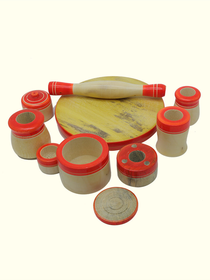 5" Wooden Cooking Set Toys for Kids