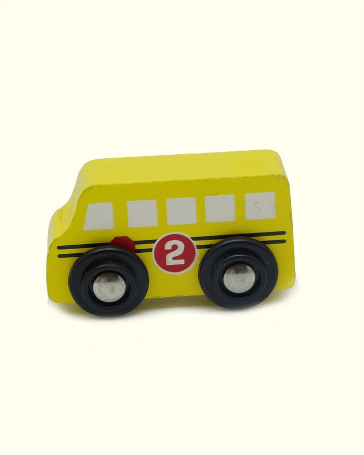 2.5" Wide Wooden Mini Van Toy for Kids