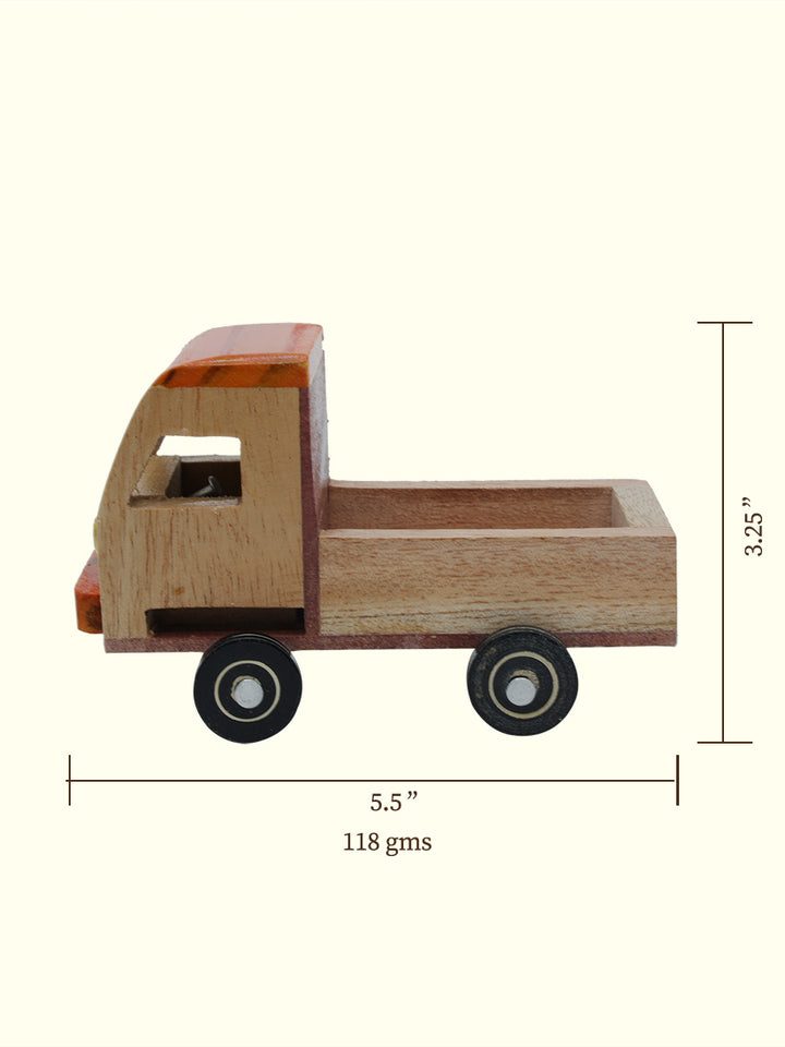 5.5" அகலமான சிறிய மர டெம்போ