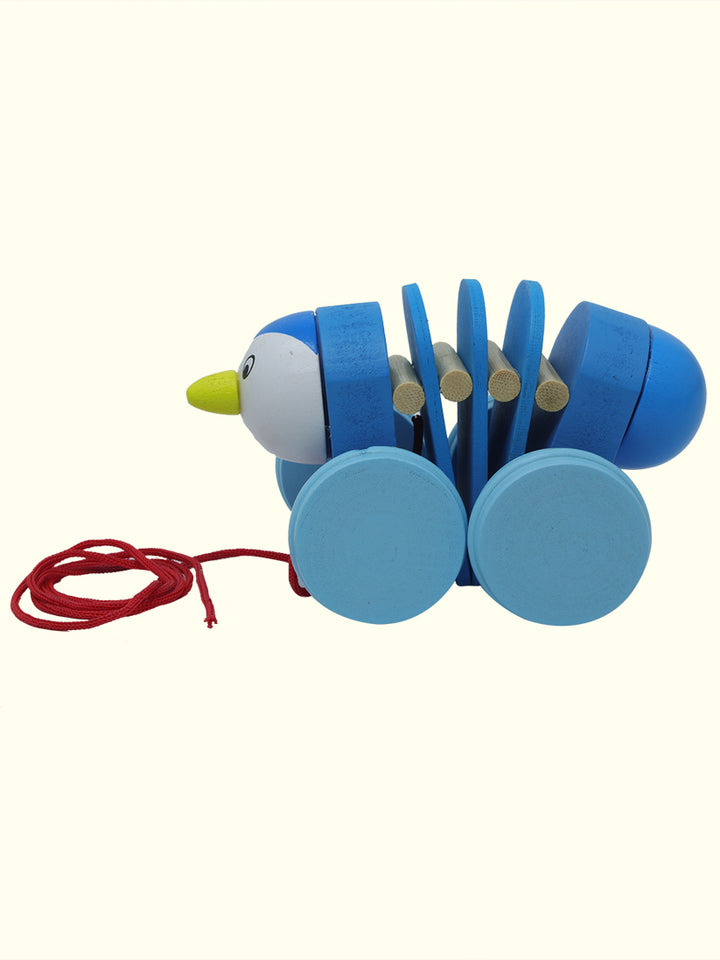 5" Caterpillar Pull Along Toy with Rope