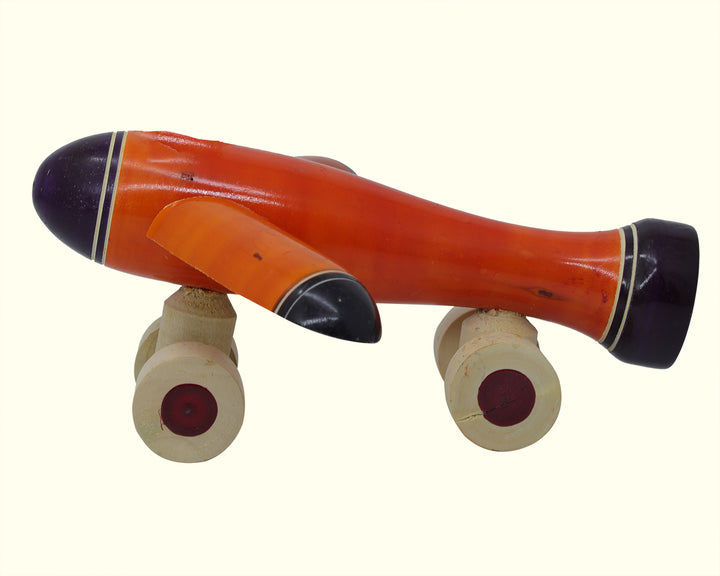 7" Wide Wooden Aeroplane Toy for Kids