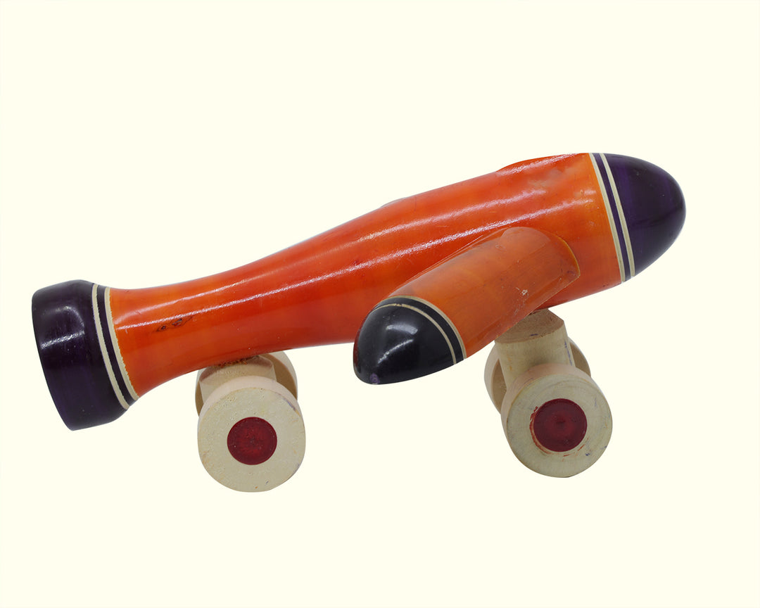 7" Wide Wooden Aeroplane Toy for Kids