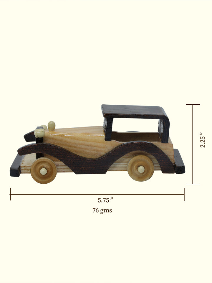 5.75" Wide Classic Vintage Car Toy (Wooden)