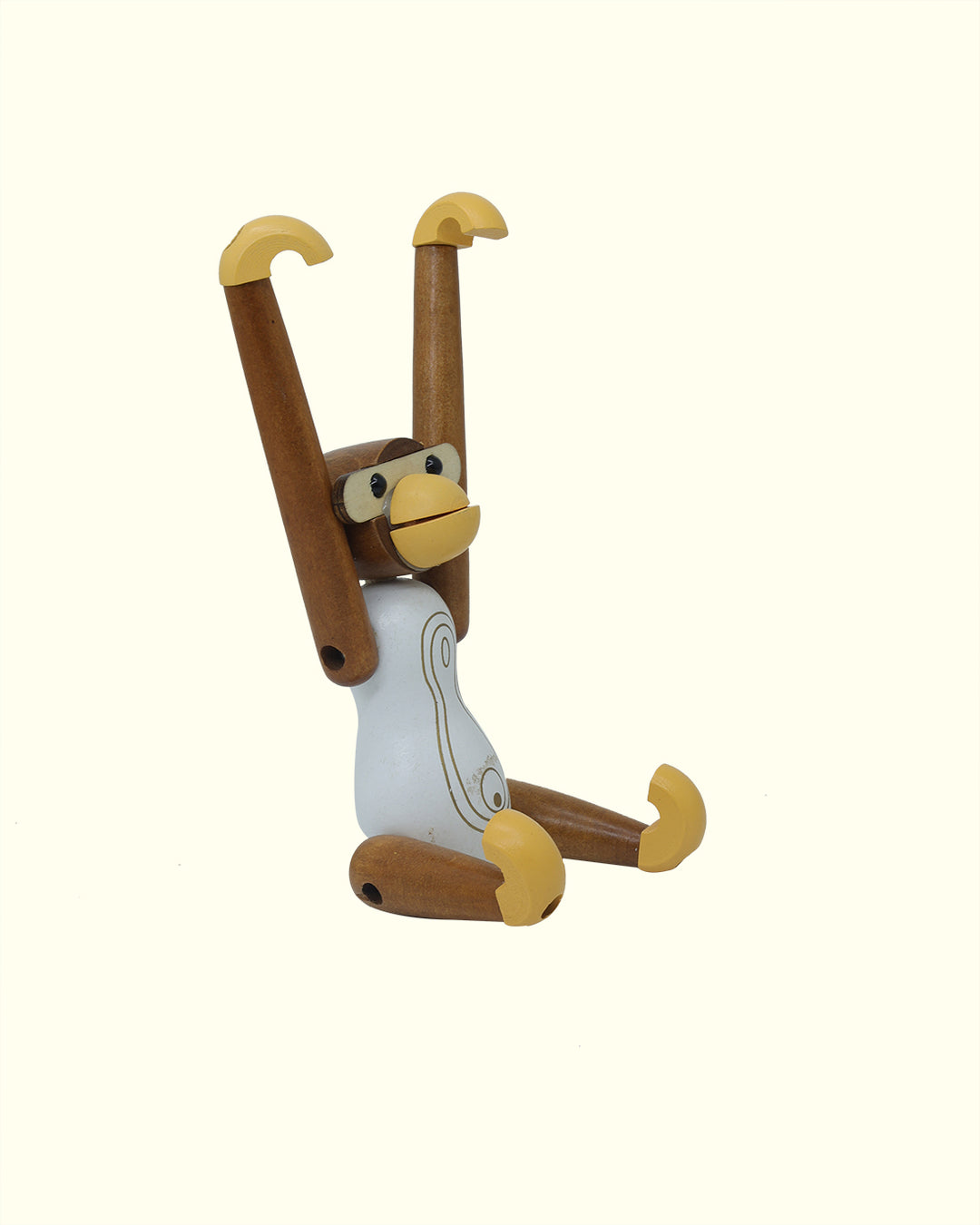 6" Wooden Hanging Monkey Toy