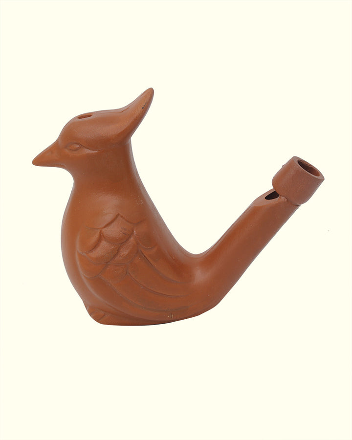 2.5" Clay Bird Water Whistle Toy for Kids