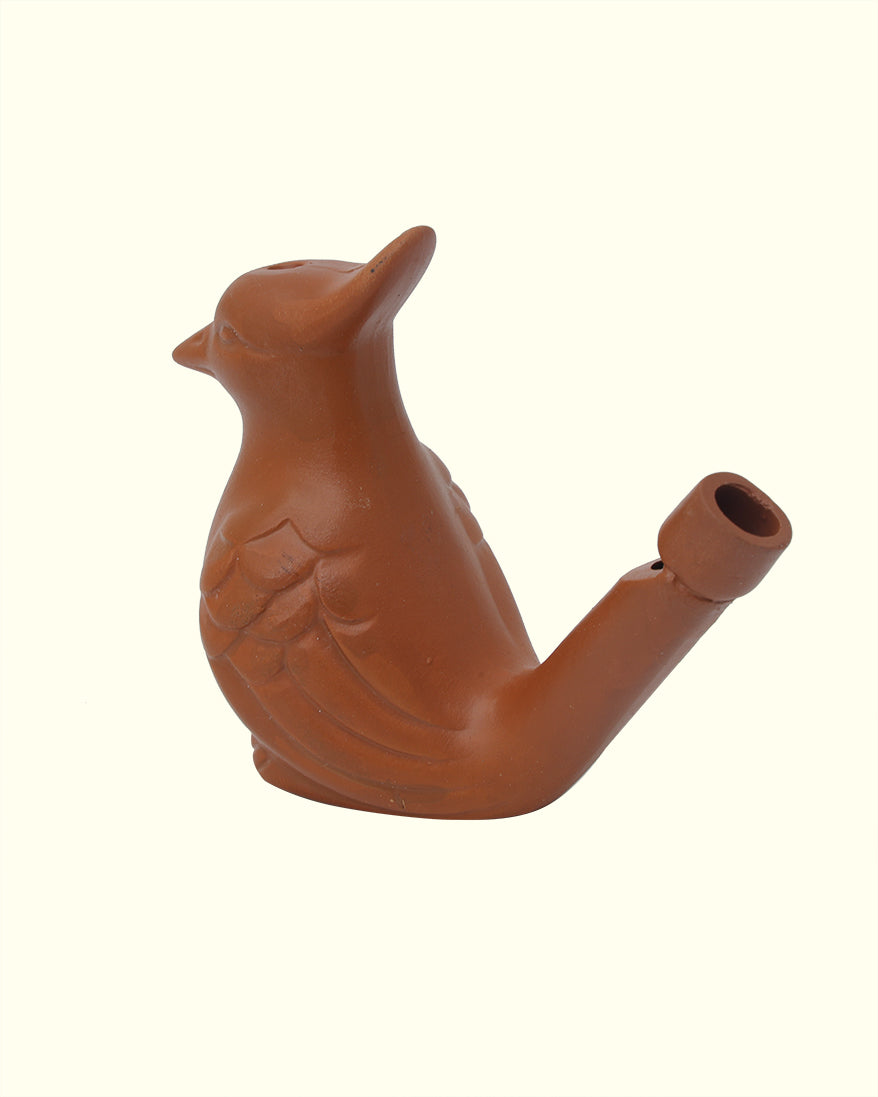 2.5" Clay Bird Water Whistle Toy for Kids