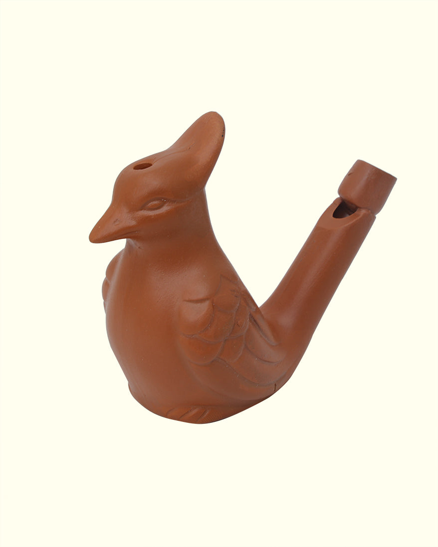 2.5" Clay Bird Water Whistle Toy for Kids