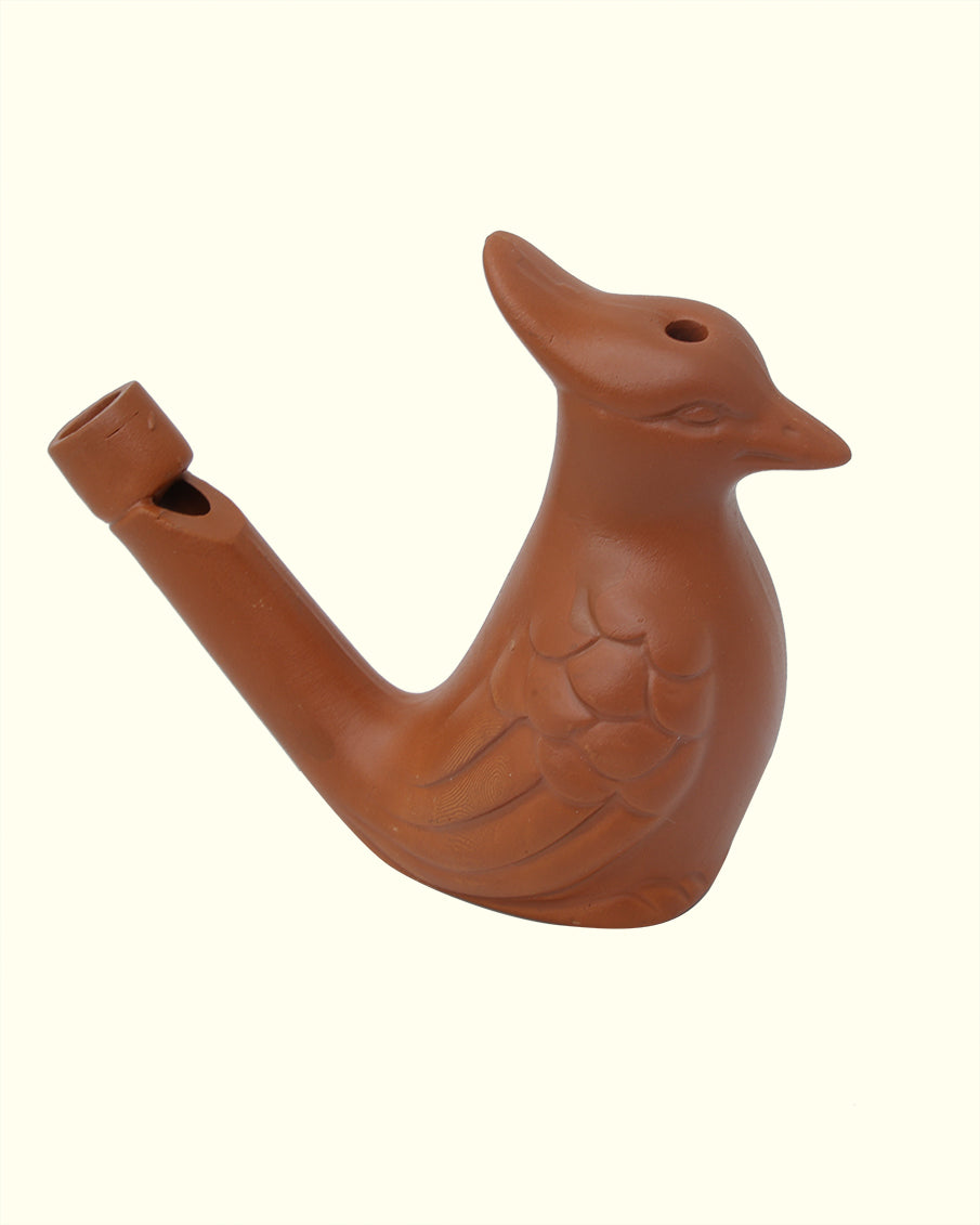 2.5" Clay Bird Water Whistle Toy for Kids