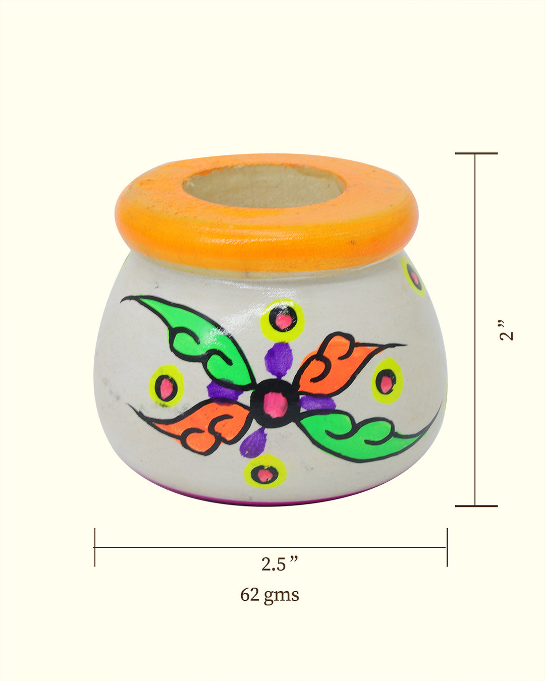 2" Wooden Pot for Kids and Home Decoration