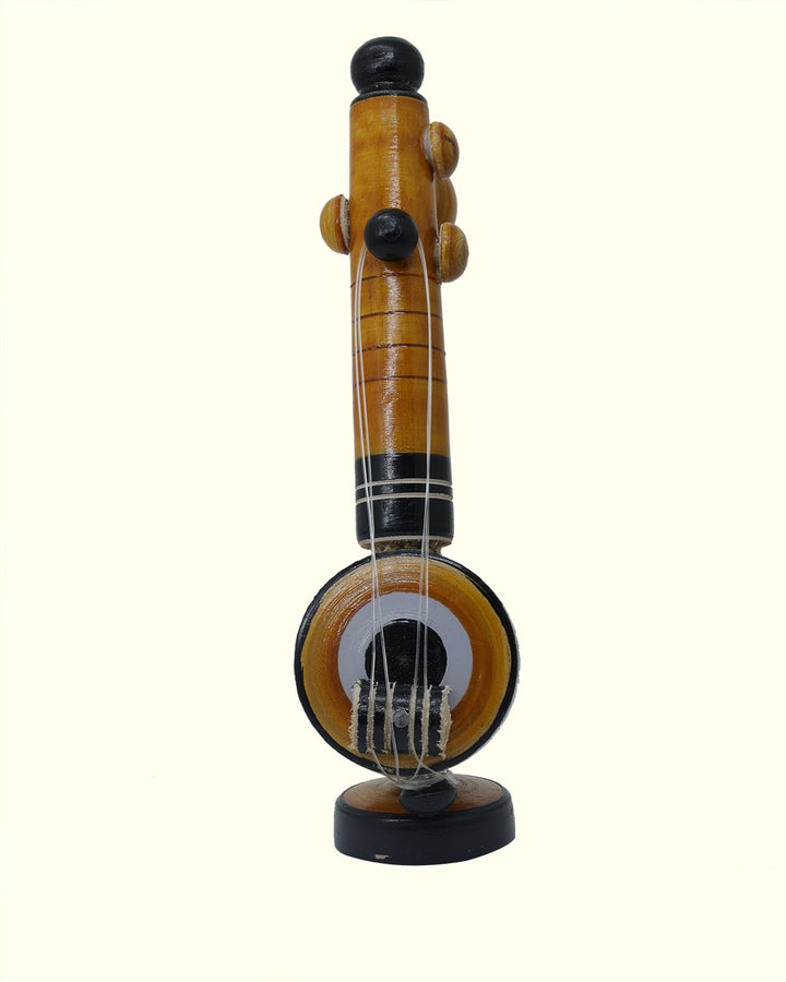 8" Wooden Veena for Home Decoration