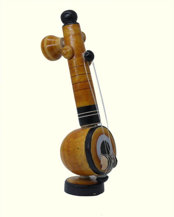 8" Wooden Veena for Home Decoration