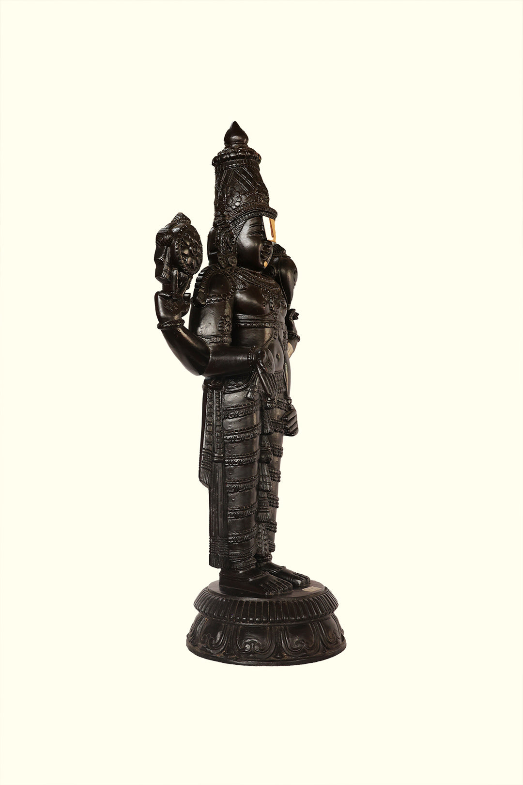 34" Wooden Balaji Statue (Black Colour)