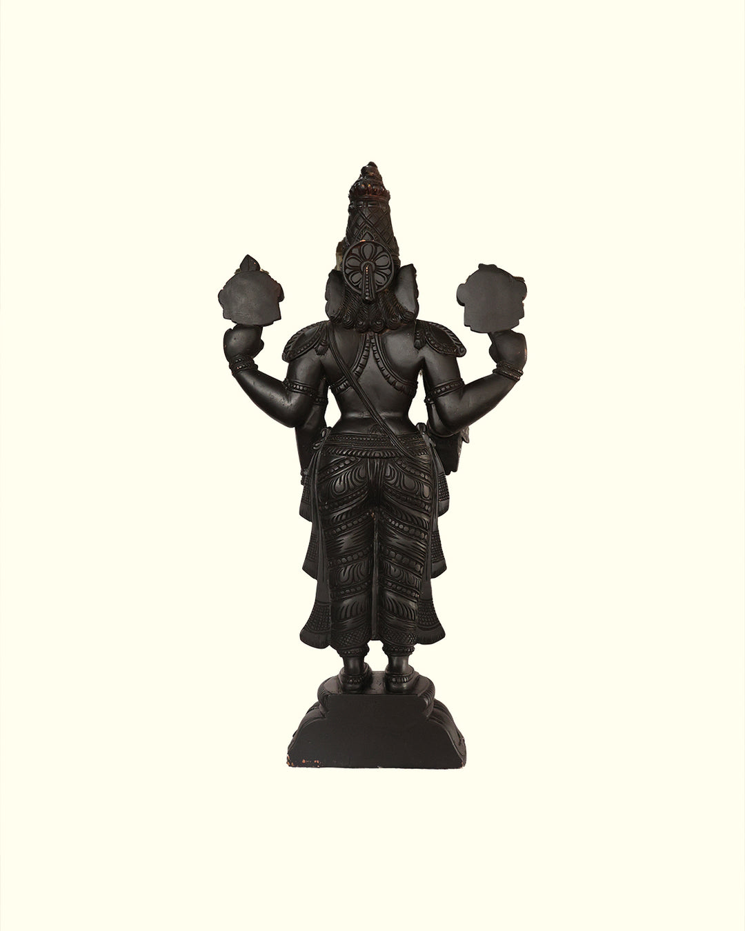 31" Wooden Balaji Statue (Black Colour)