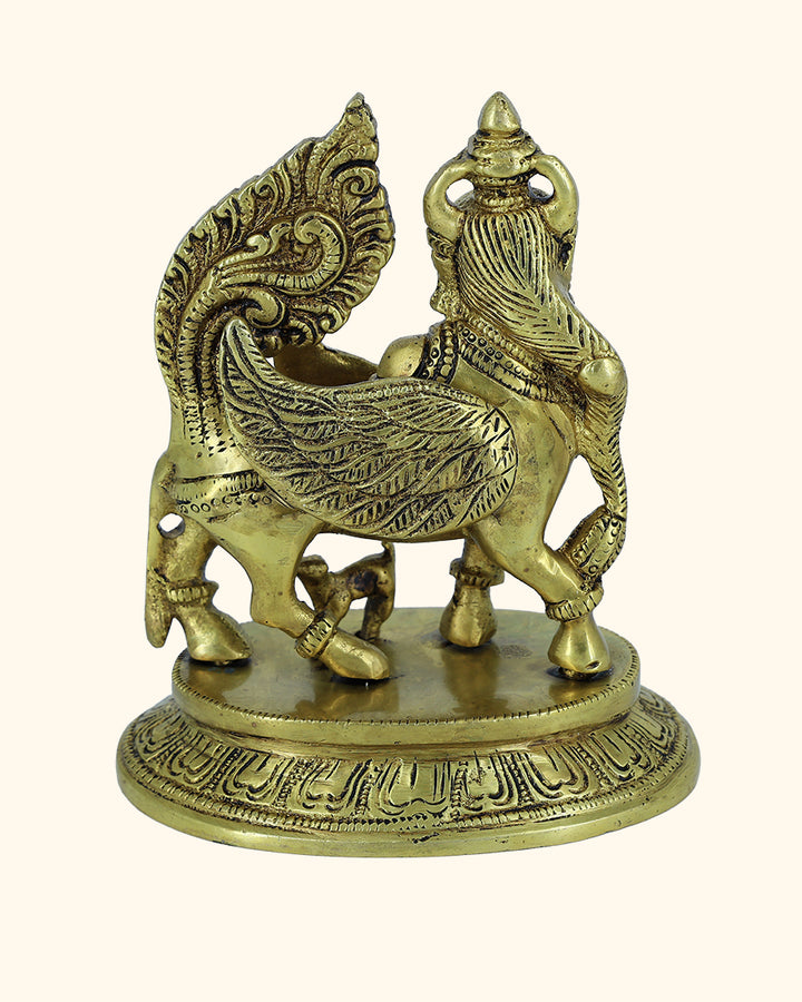 6” Brass Kamadhenu Idol