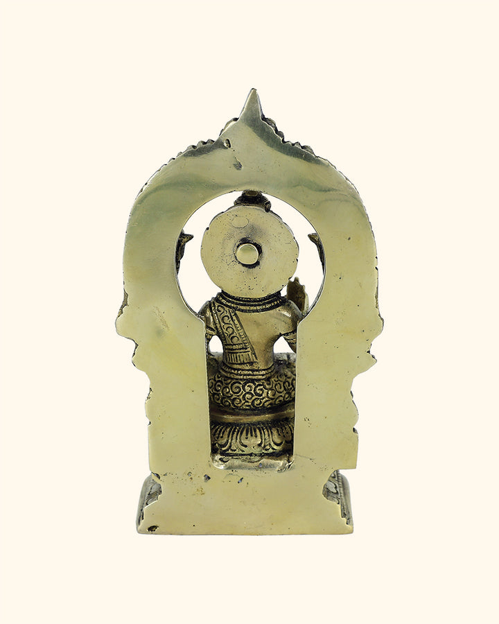 7” Brass Lakshmi Idol with Arch