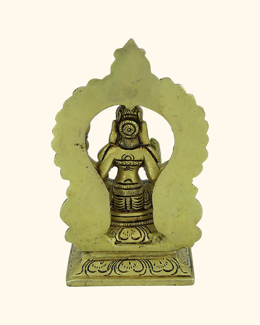 5.5” Divine Brass Arch Lakshmi Idol