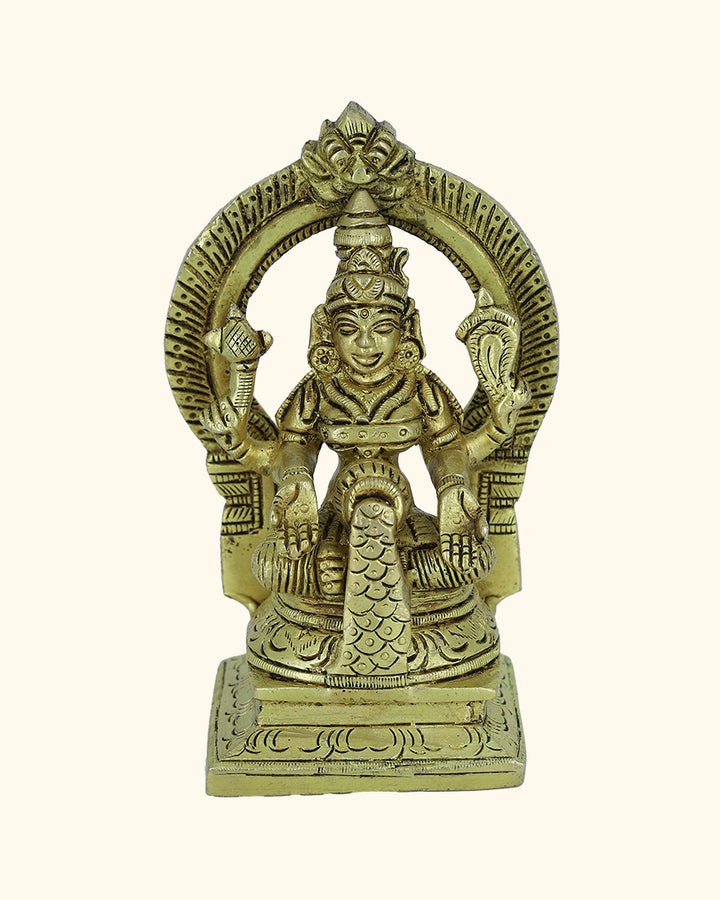 5.5” Brass Arch Dhanalakshmi Idol