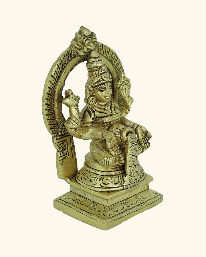 5.5” Brass Arch Dhanalakshmi Idol