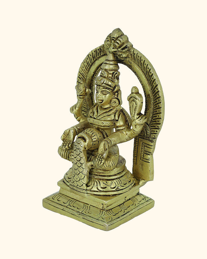 5.5” Brass Arch Dhanalakshmi Idol