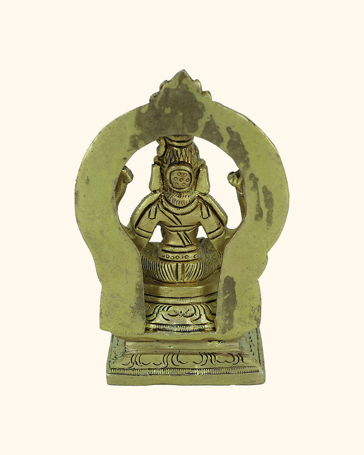 5.5” Brass Arch Dhanalakshmi Idol