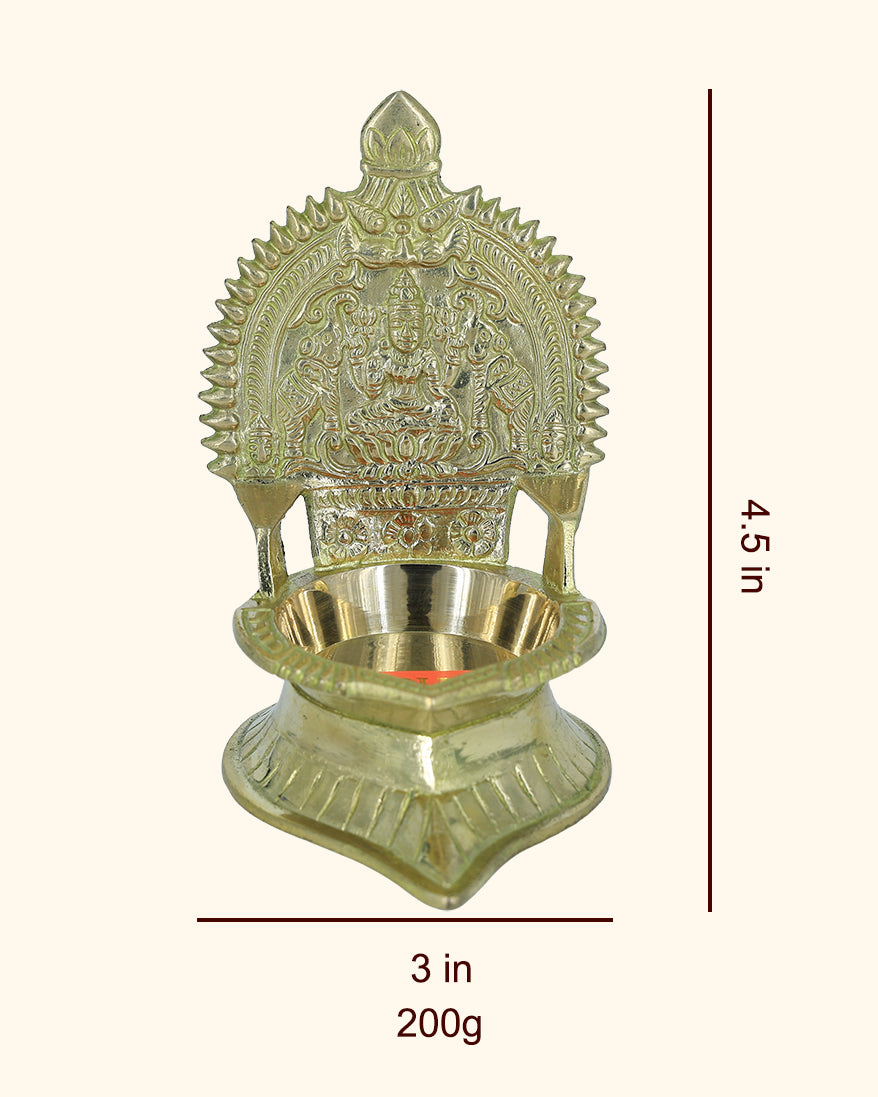 4.5” Radiant Brass Kamakshi Deepam