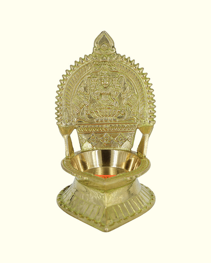 5” Divine Brass Kamakshi Deepam