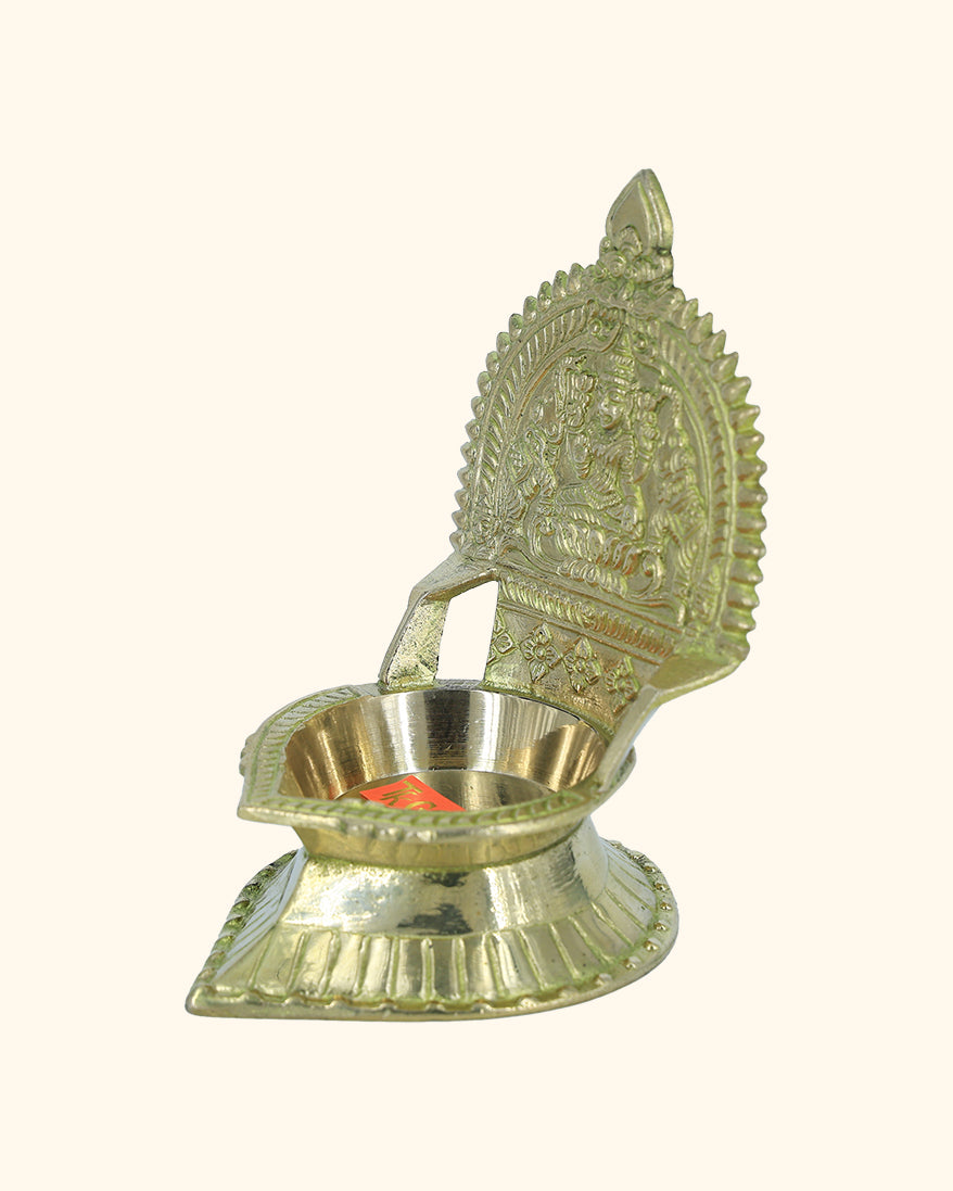 5” Divine Brass Kamakshi Deepam