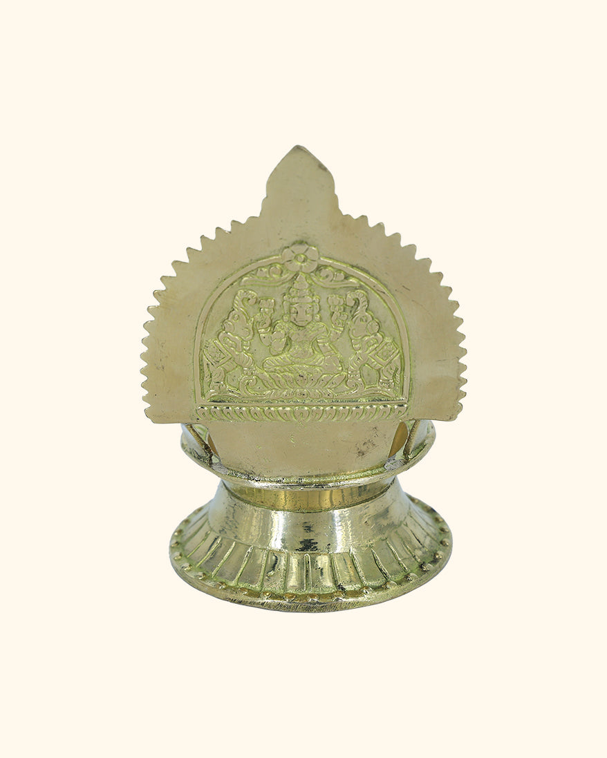 5” Divine Brass Kamakshi Deepam