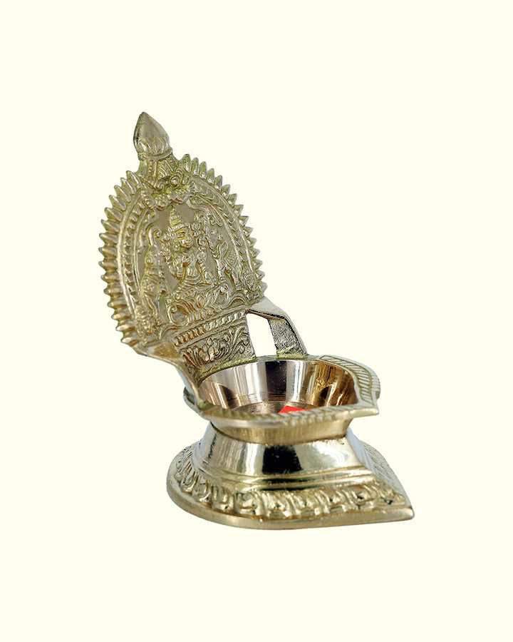 4.5” Brass Kamakshi Deepam