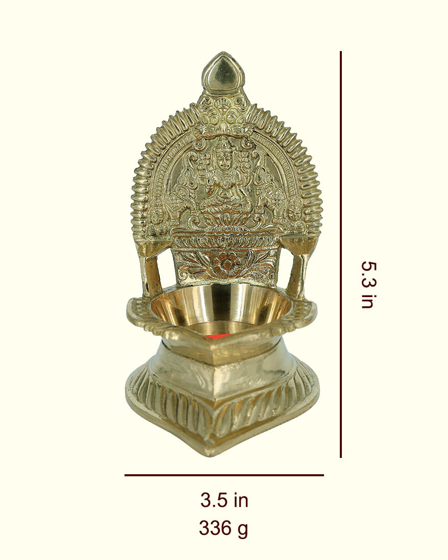 5.3” Brass Kamakshi Deepam