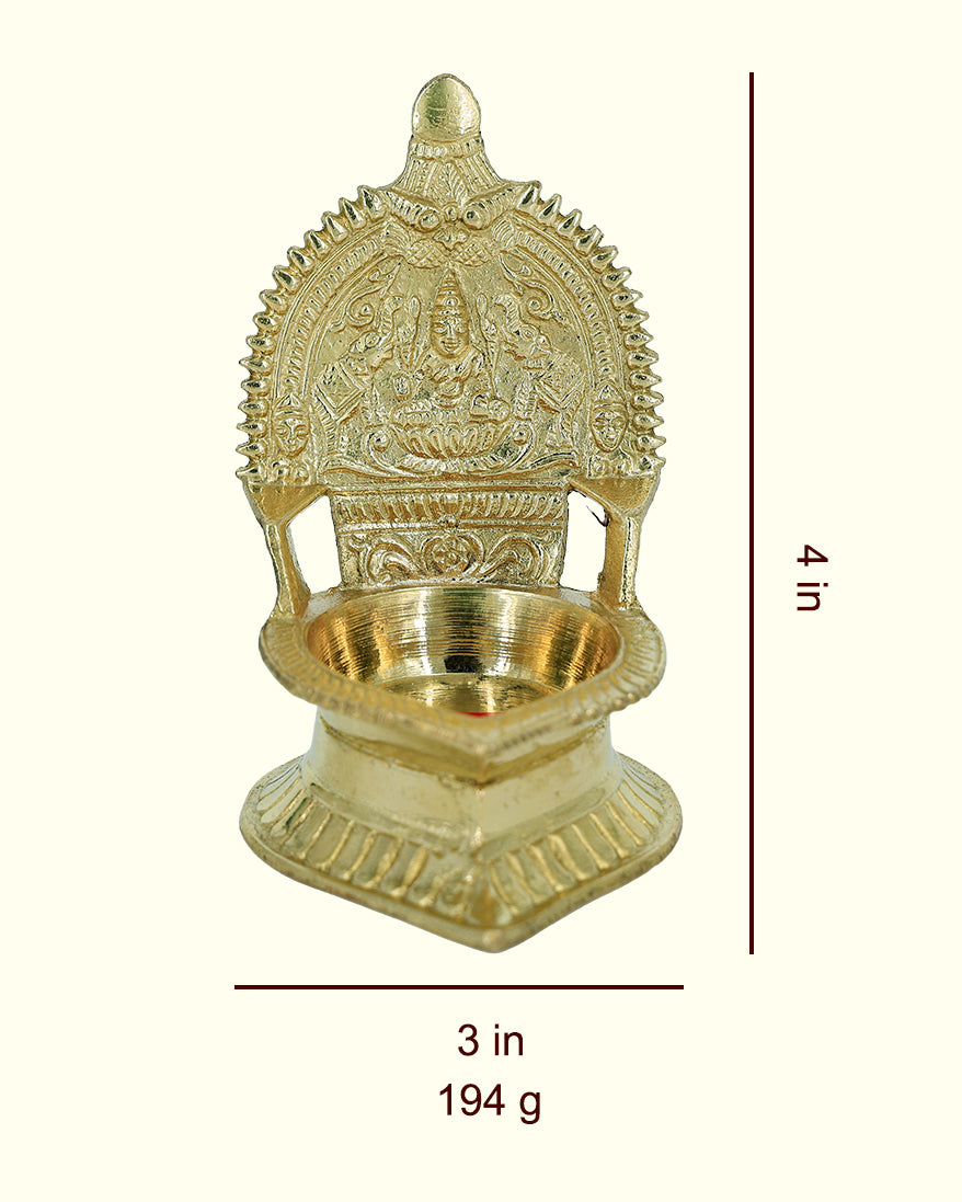 4” Brass Kamakshi Deepam